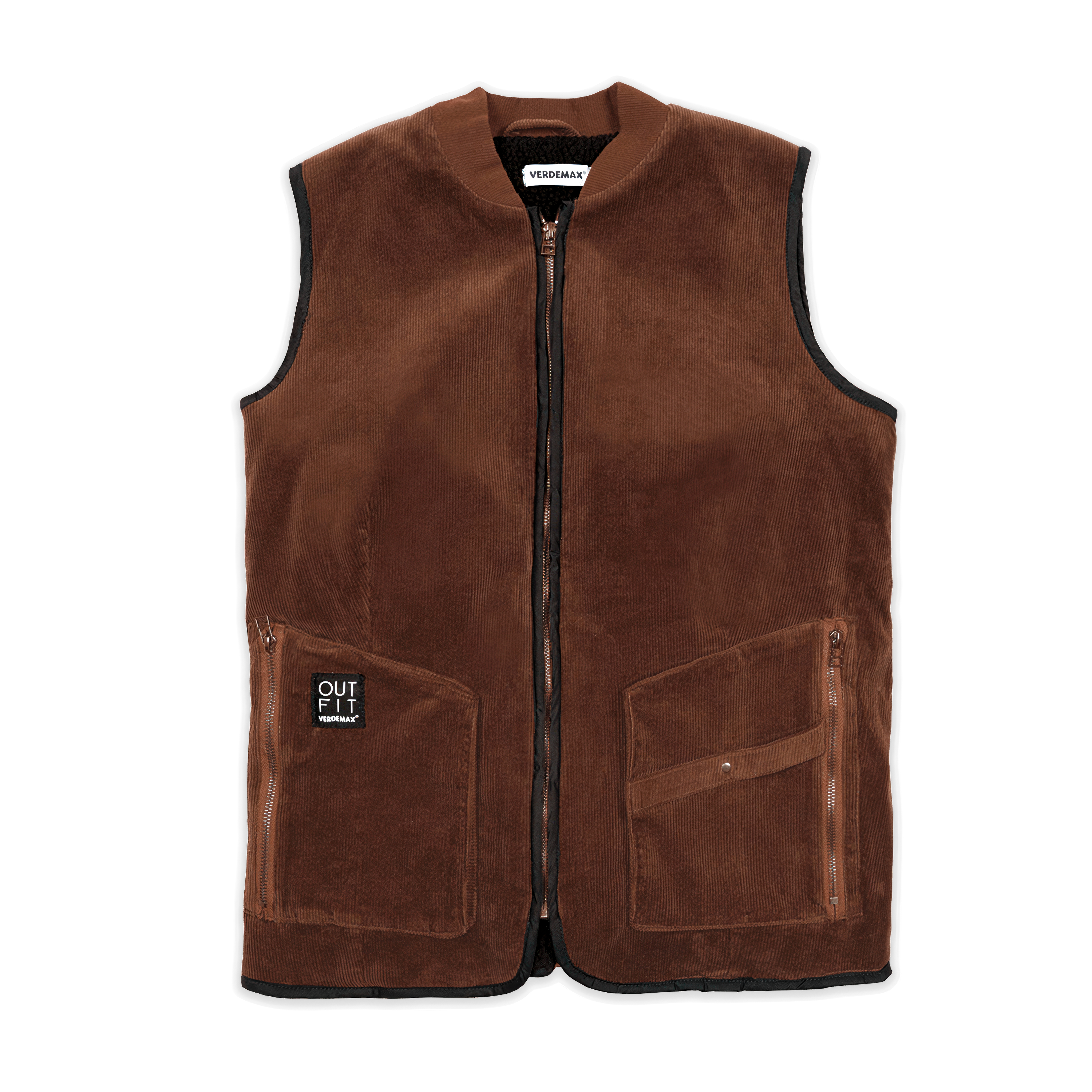 Dámska jesenná vesta QUERCIA Aztec, manšestrová M - Verdemax