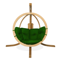 O-ZONE drevené závesné kreslo Zelené