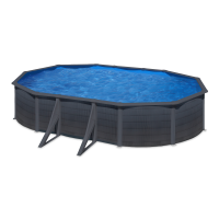 Celoročný bazén Gre KEA s oceľovým rámom 610cm x 375cm x 120cm