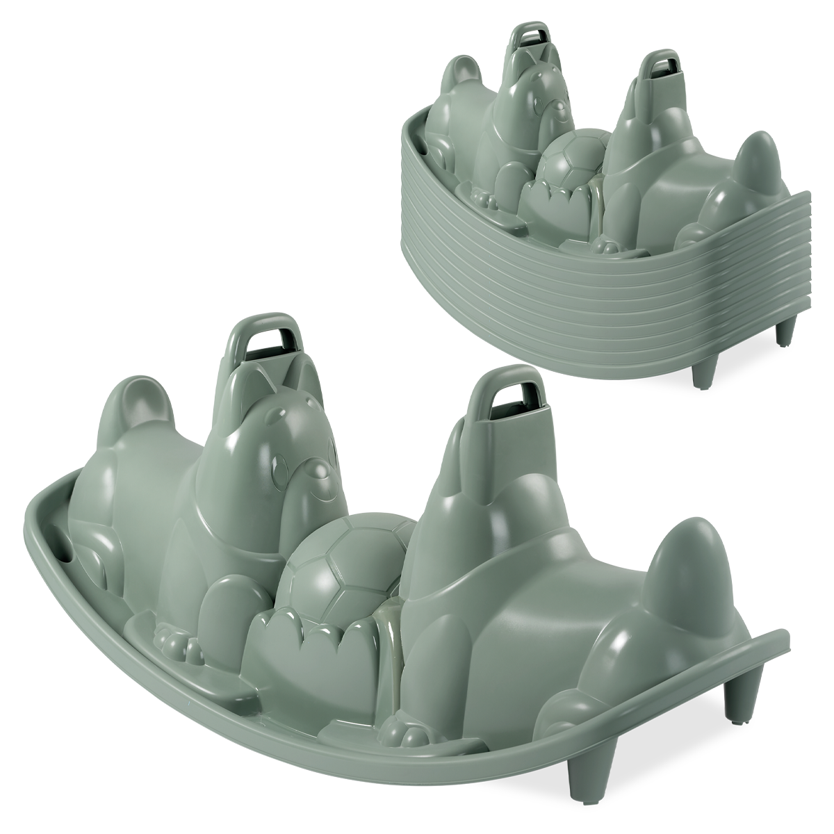 Šedá hojdačka pre psov 115x49,5x50,7cm - Smoby