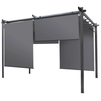 SPRINT PLUS 3x3 antracit/šedá terasová strieška - HARDMAISTER