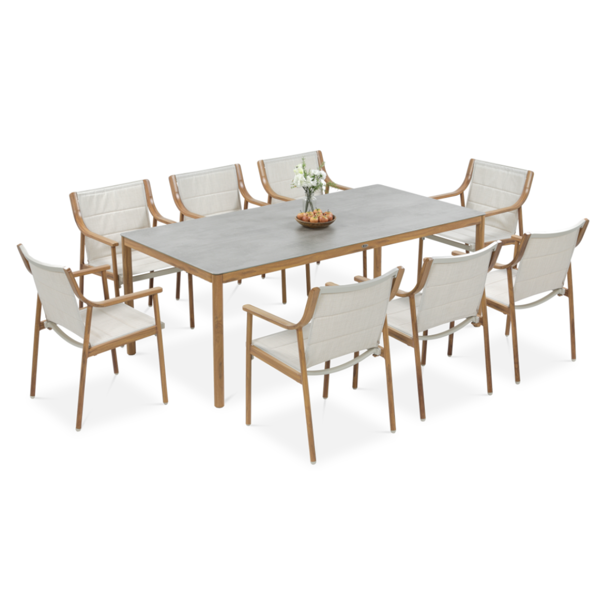 Jedálenská súprava PATTAYA DINING Wood Look 8+1 - Focus Garden