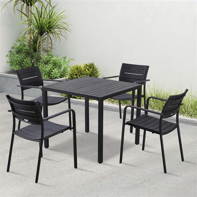 MILO/BRIS Čierny záhradný set - Bjørkka