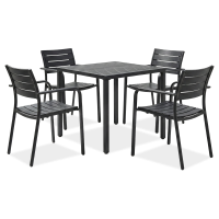 MILO/BRIS Čierny záhradný set - Bjørkka