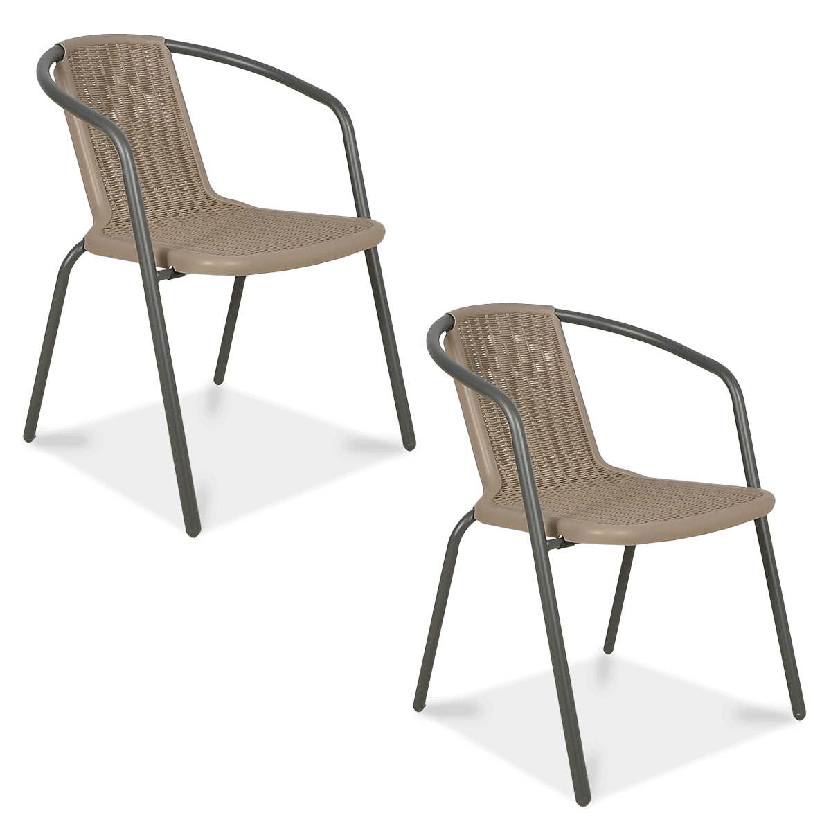 Zestaw krzeseł Simple Cappuccino 2 sztuki Focus Garden bez tła PNG