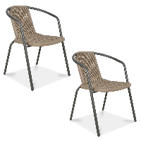 Súprava stoličiek SIMPLE Cappucino 2ks - Focus Garden