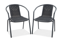 Súprava stoličiek SIMPLE Graphite 2ks - Focus Garden