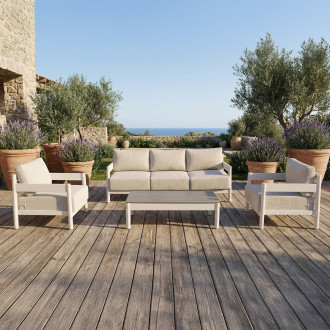 Hliníkový set nábytku TREVIO CAFFE Beige - FURRORE