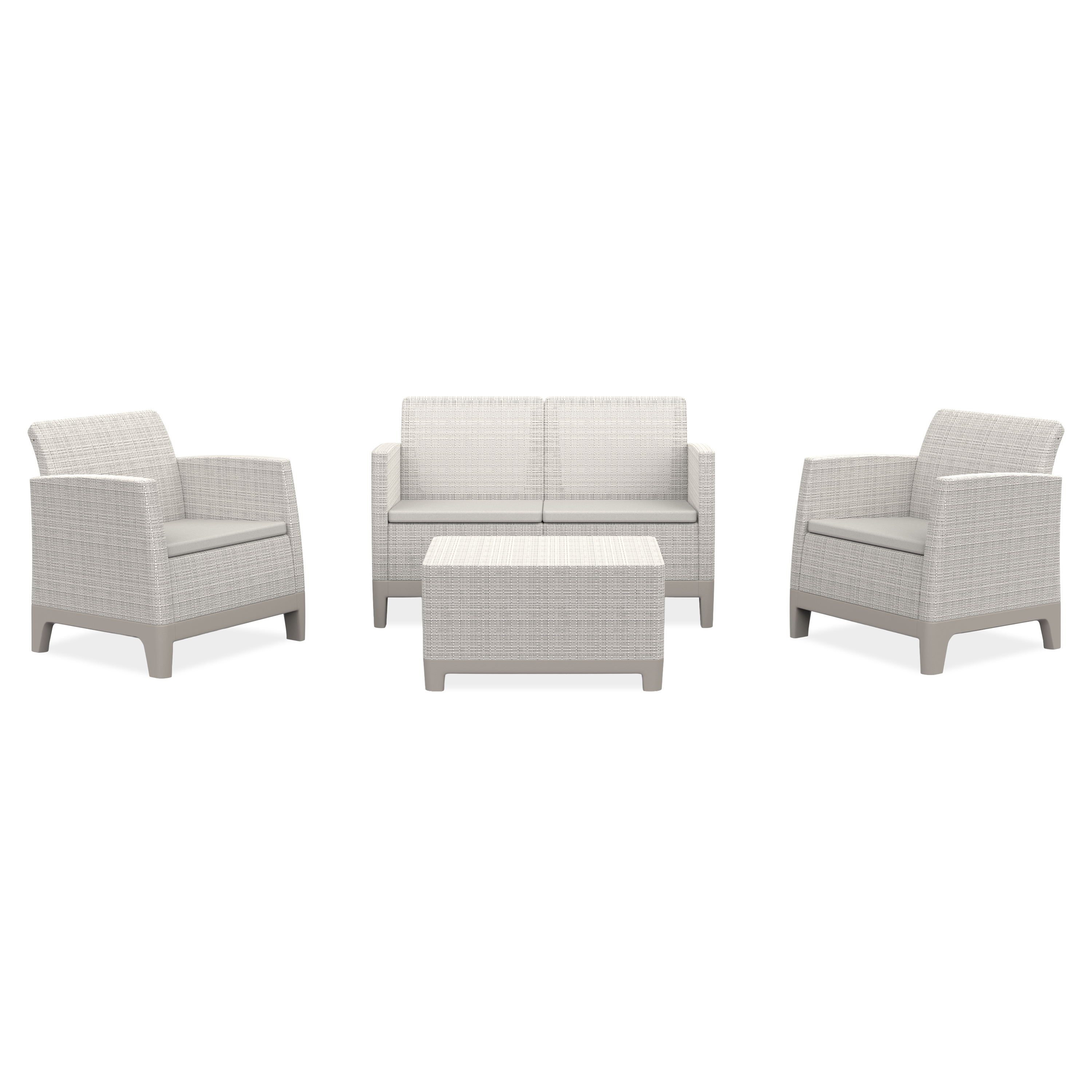 Záhradný set nábytku Scandi Forma Pebble Grey-Soft Beige/oat - Keter