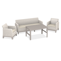 Záhradný set Keter SCANDI MAX 3/LYON Pebble Grey