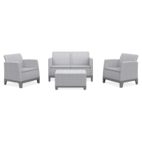 Záhradná súprava Scandi Forma Ash Grey-Storm Grey/ Light Grey - Keter