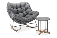 Terasový set RONDA 1+1 Dark Grey - FOCUS GARDEN