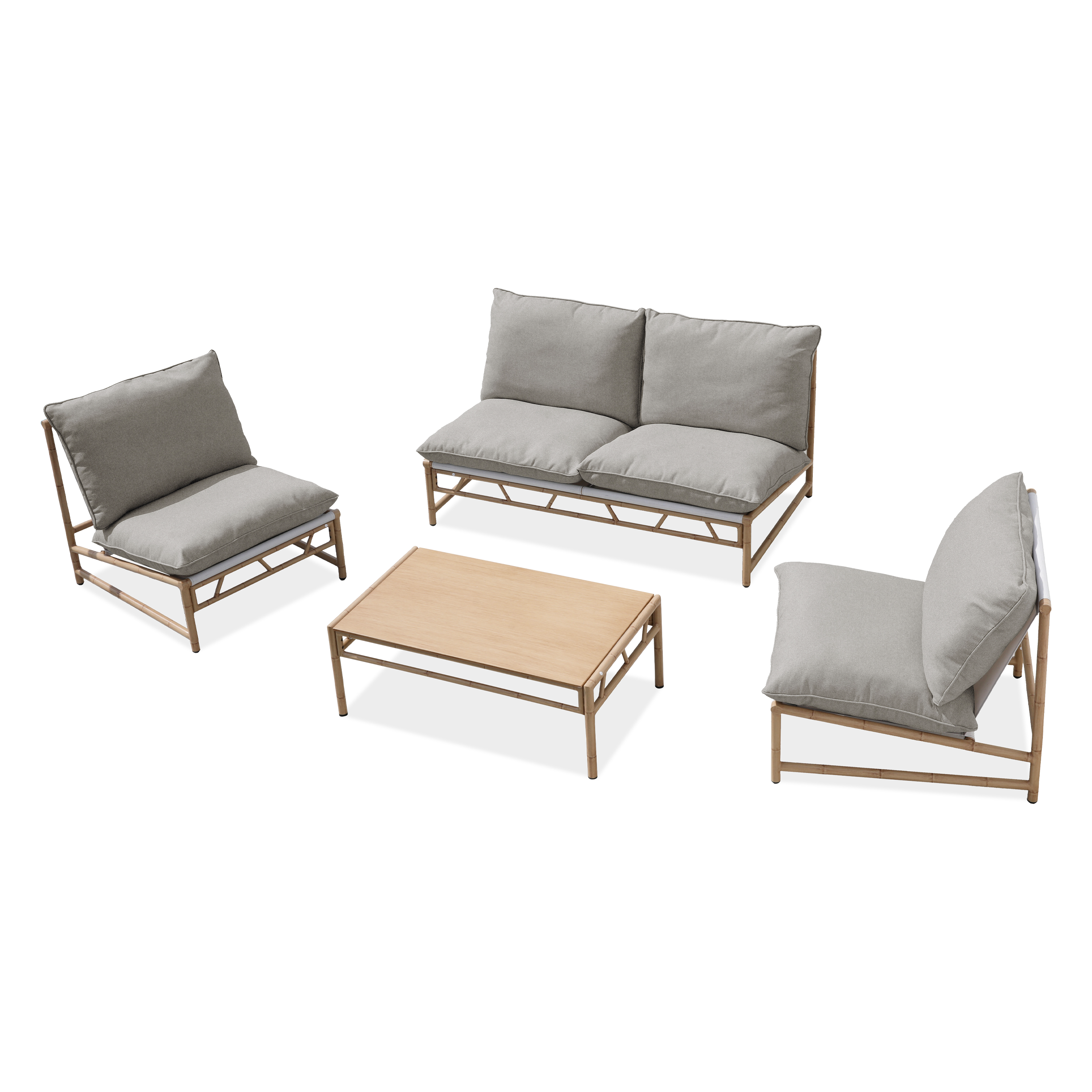 Záhradná súprava MAKANI CAFFE Grey/Beige - Bjørkka