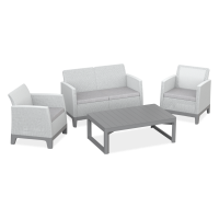 Záhradný set SCANDI MAX2/LYON Ash Grey-Storm Grey / St. Grey - Keter