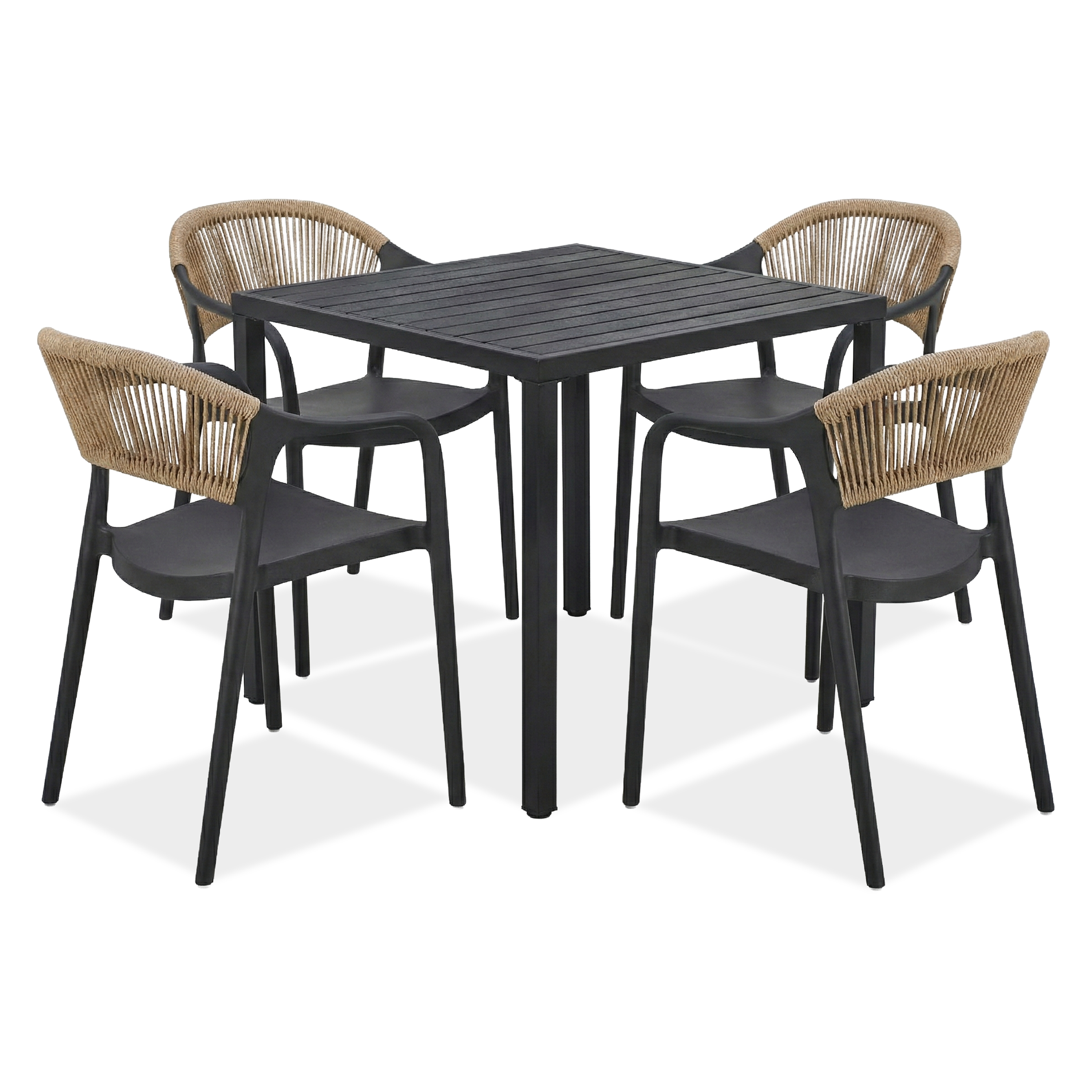 Terasový set TESSA/BRIS Black Beige – Bjørkka