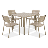 MILO/BRIS Béžový terasový set - Bjørkka