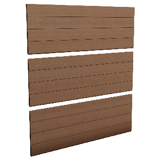 Sada 3 hnedých plotových panelov – miniatúra Keter