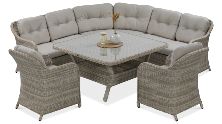 Technorattan rohová pohovka SAVONA béžová