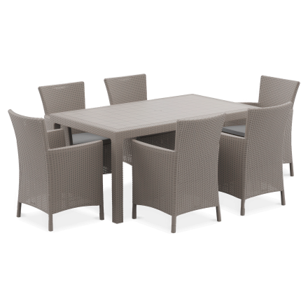 Záhradný set IOWA/MELODY 6+1 Cappucino - KETER