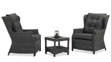 Sedacia súprava TRIVENTO DUO Dark Grey