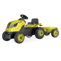 Traktor s prívesom XL zelený - Smoby