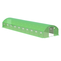 Fóliovník, dvojité dvere, 4x10x2 - 40 m2, zelený