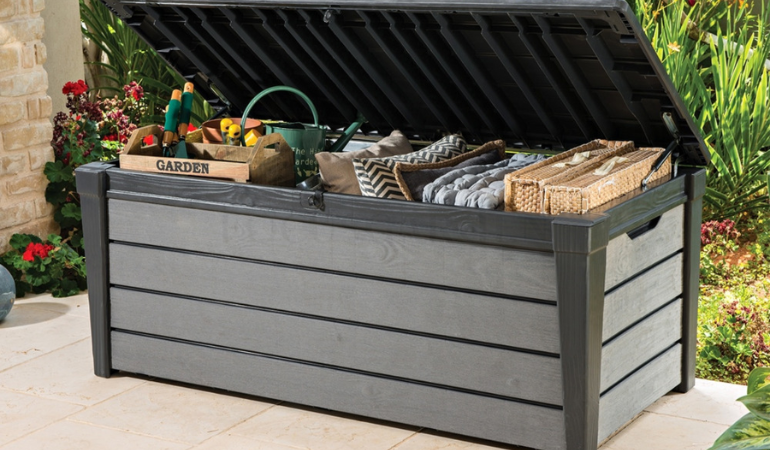 Z&aacute;hradn&aacute; debna Keter BRUSHWOOD BOX 455L Graphite