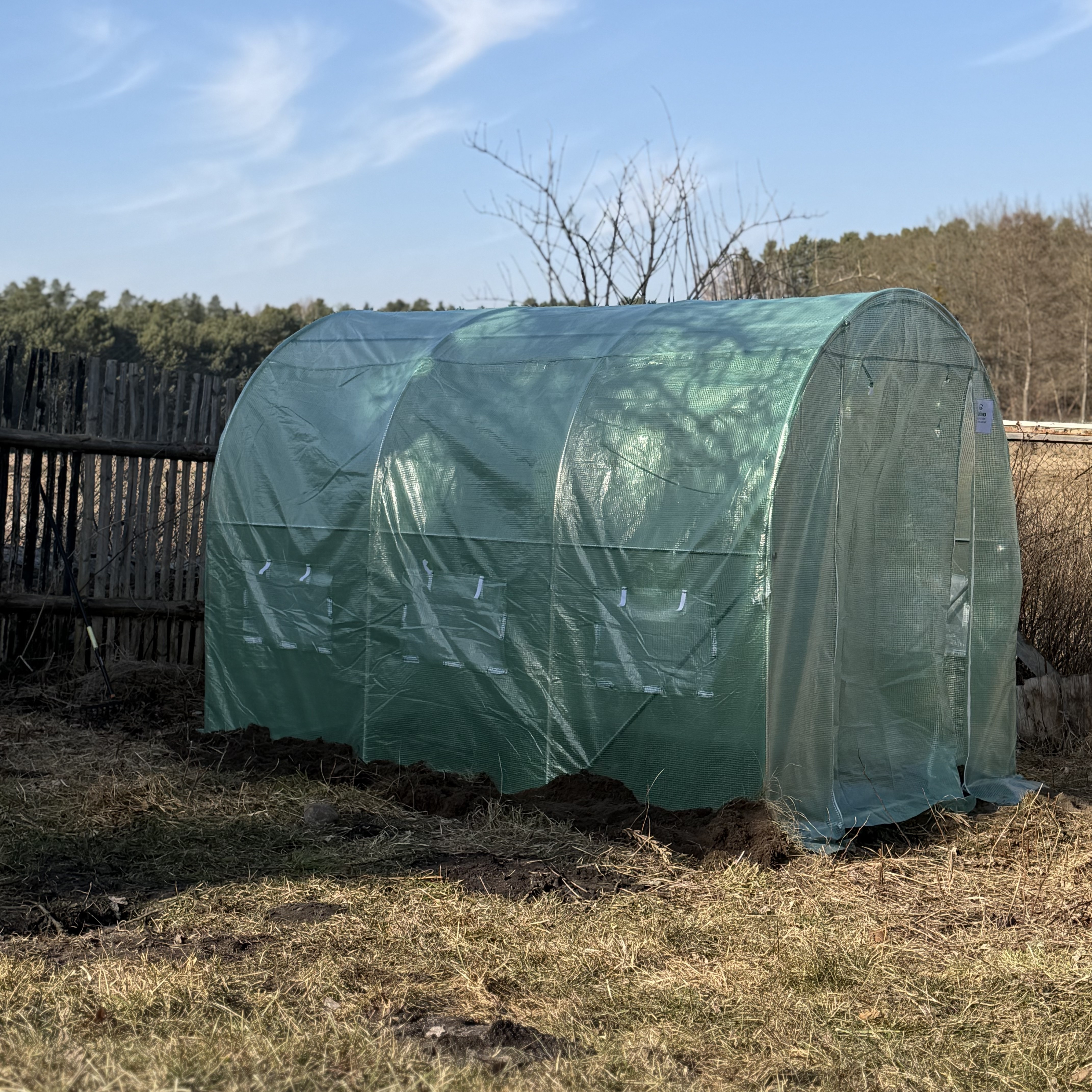 Záhradný fóliovník Cultivo 2x3 m (6 m2) - zelený fotografia realizácie 4