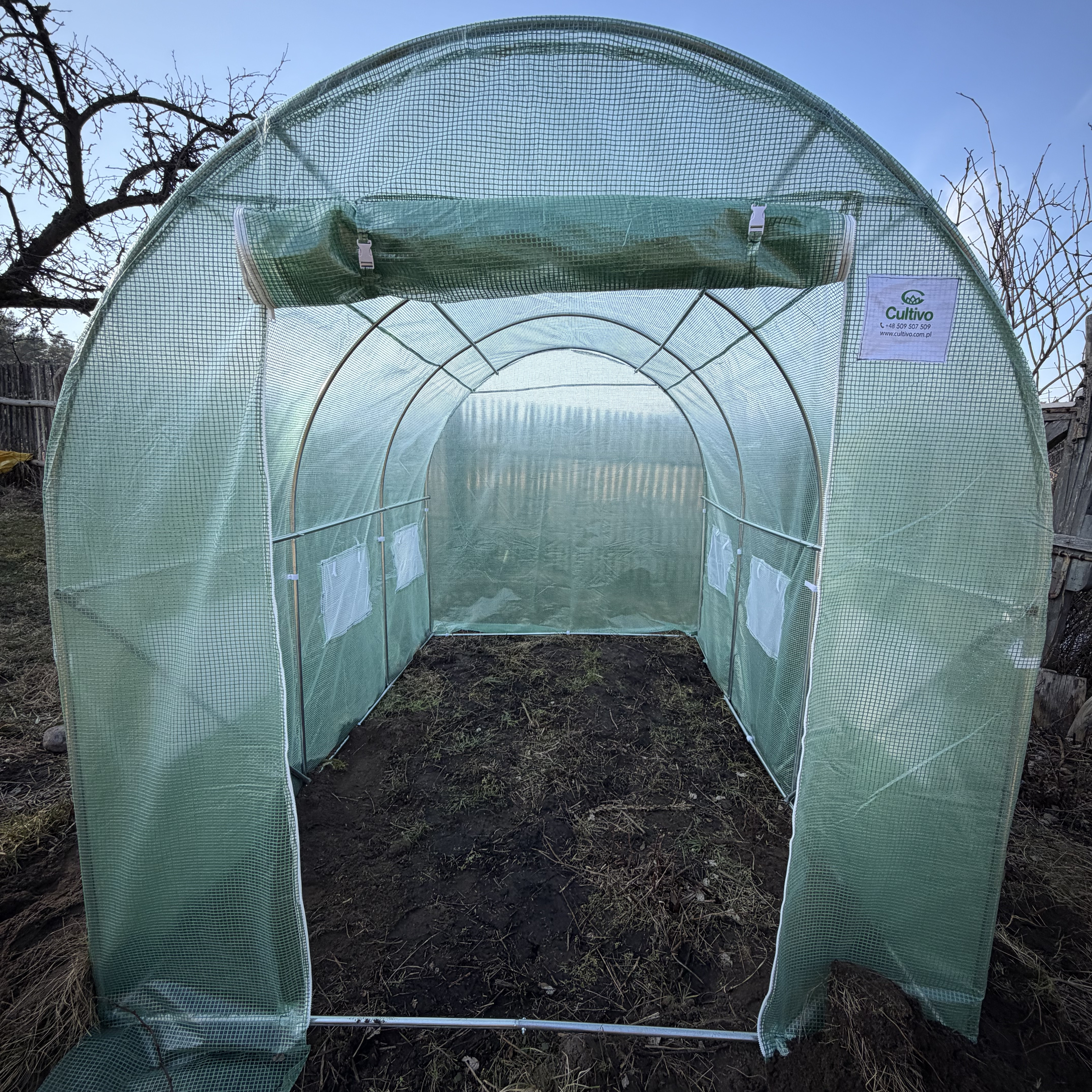 Záhradný fóliovník Cultivo 2x3 m (6 m2) - zelený fotografia realizácie 5