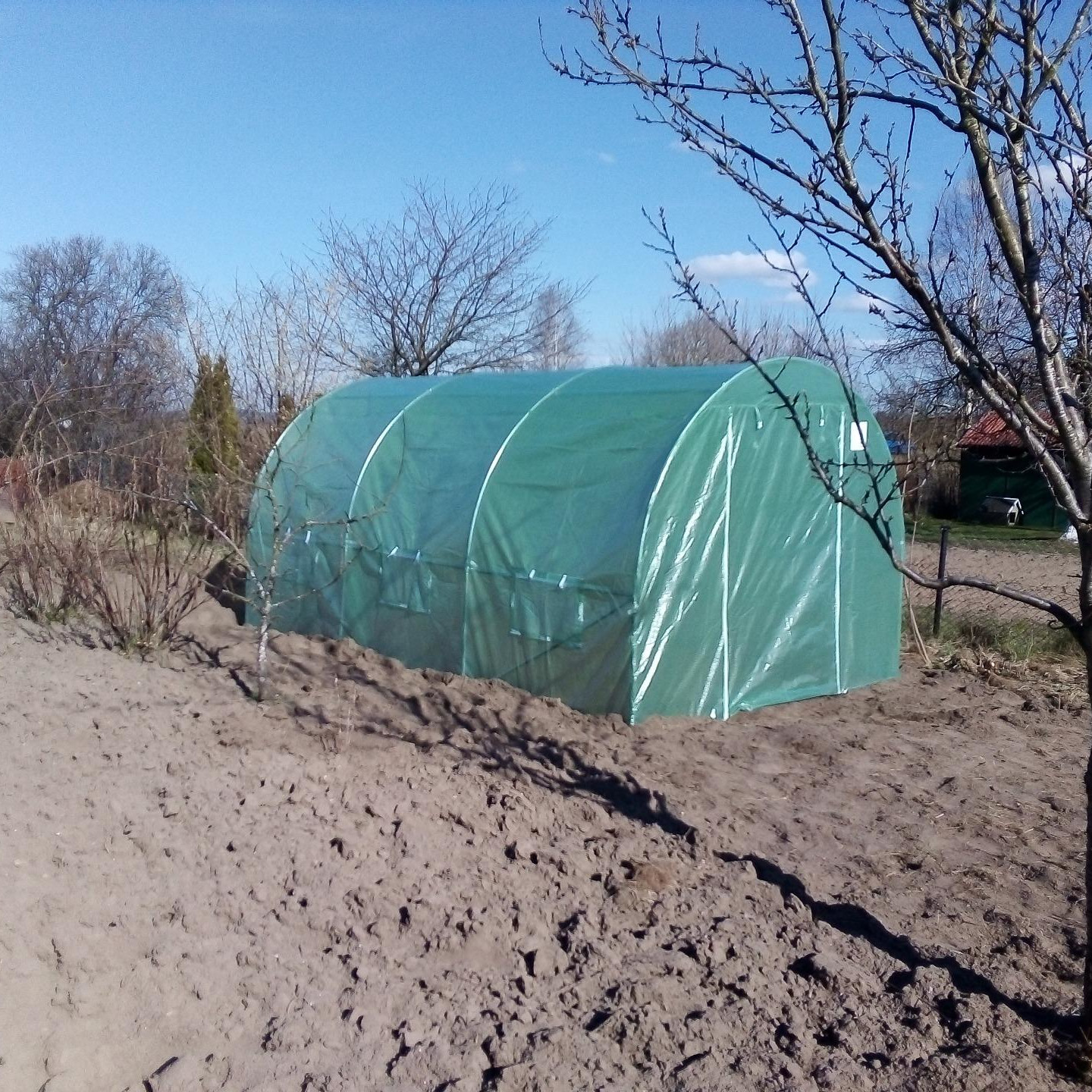 Záhradný fóliovník Cultivo 2x3 m (6 m2) - zelený fotografia realizácie 1