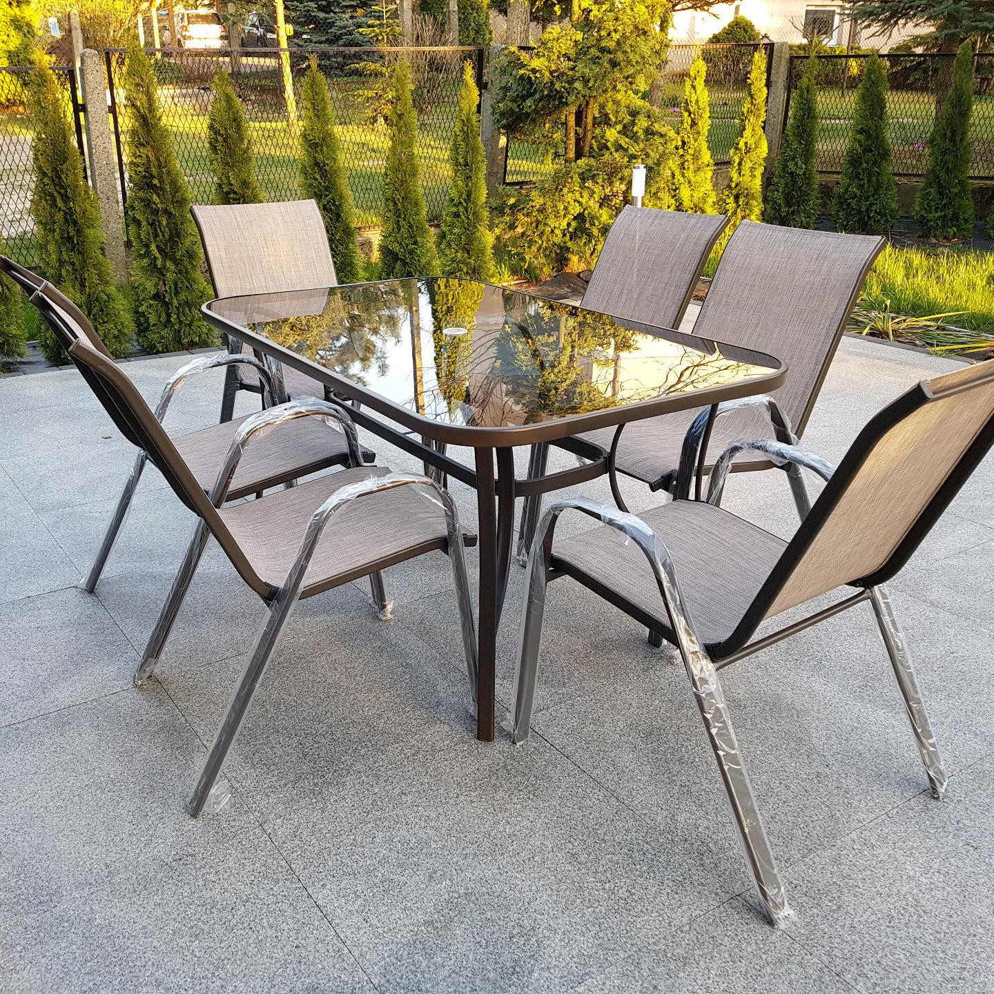 Záhradná zostava BJORKKA Bologna 150/6 hnedá fotografia realizácie 1
