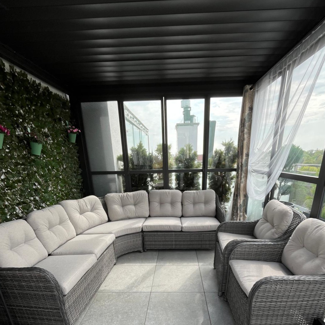 Hliníková pergola Gutroof Premium 3x4 m antracit fotografia realizácie 2
