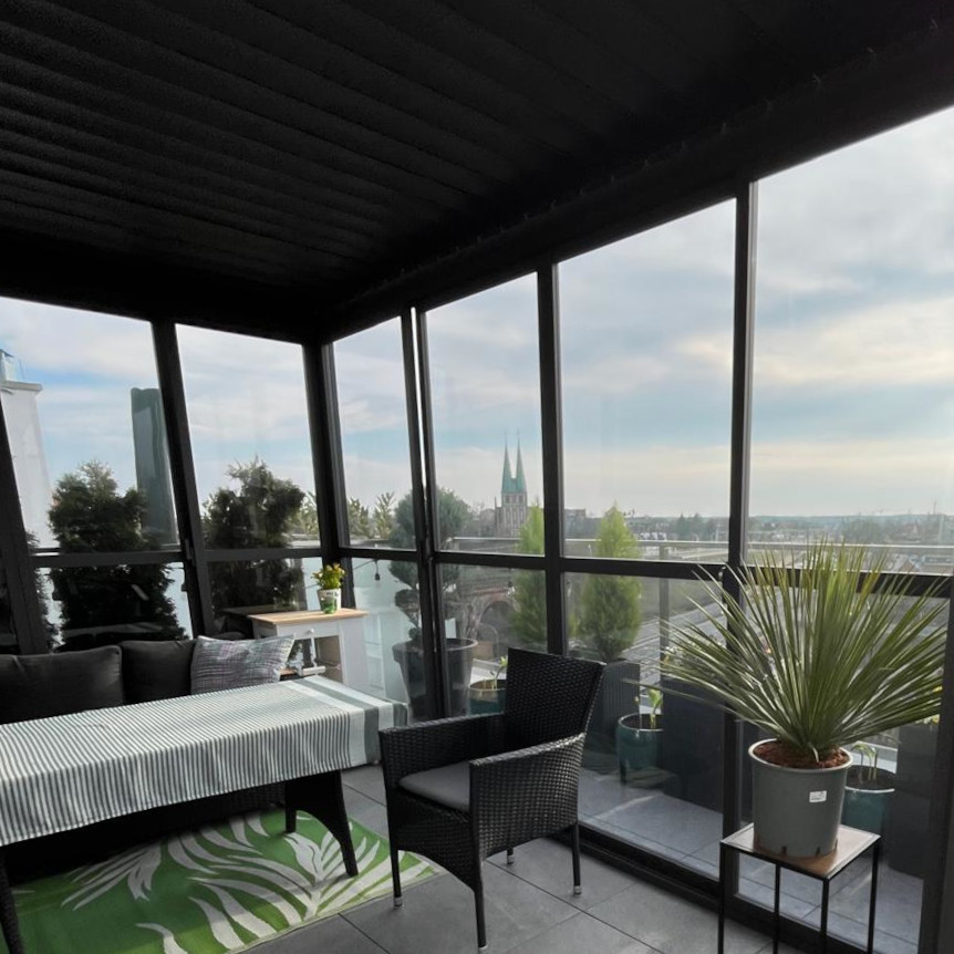 Hliníková pergola Gutroof Premium 3x4 m antracit fotografia realizácie 3