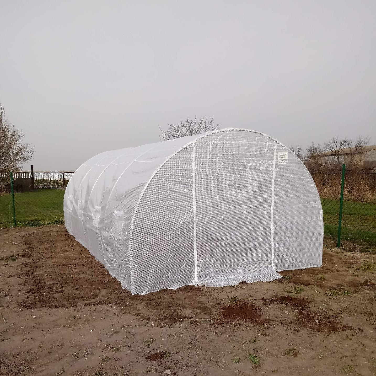 Záhradný fóliovník Cultivo 3x6 m (18 m2) biely fotografia realizácie 2