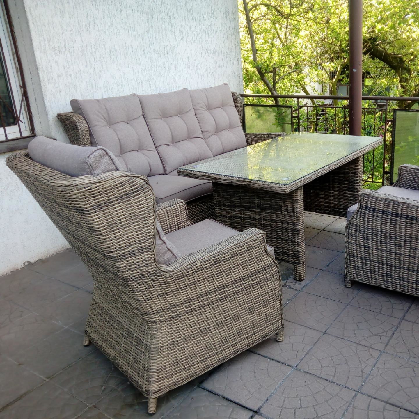 Záhradná zostava BJORKKA Trivento Dining 3 Melange fotografia realizácie 2