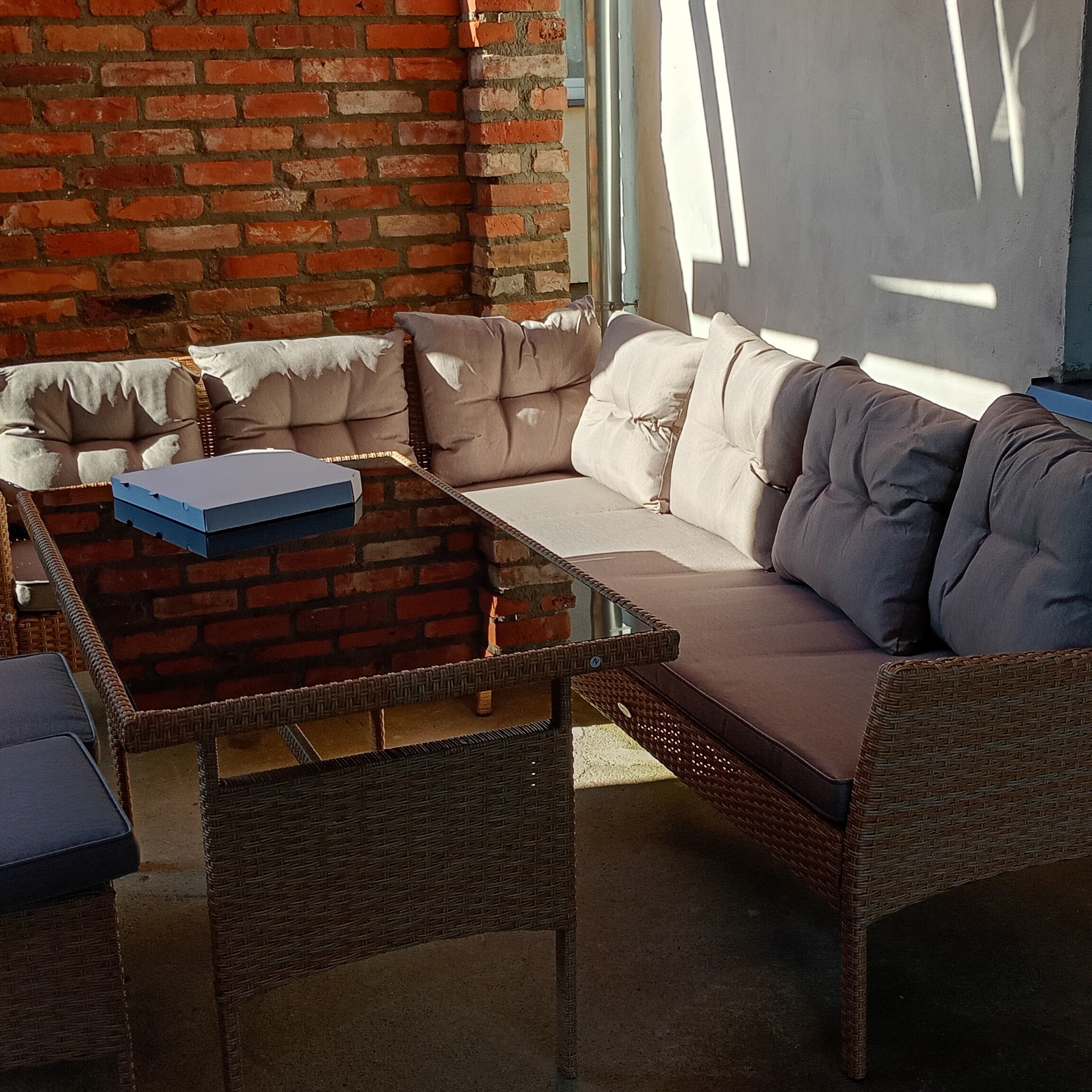 Záhradná rohová súprava BJORKKA CORTINA Beige fotografia realizácie 3