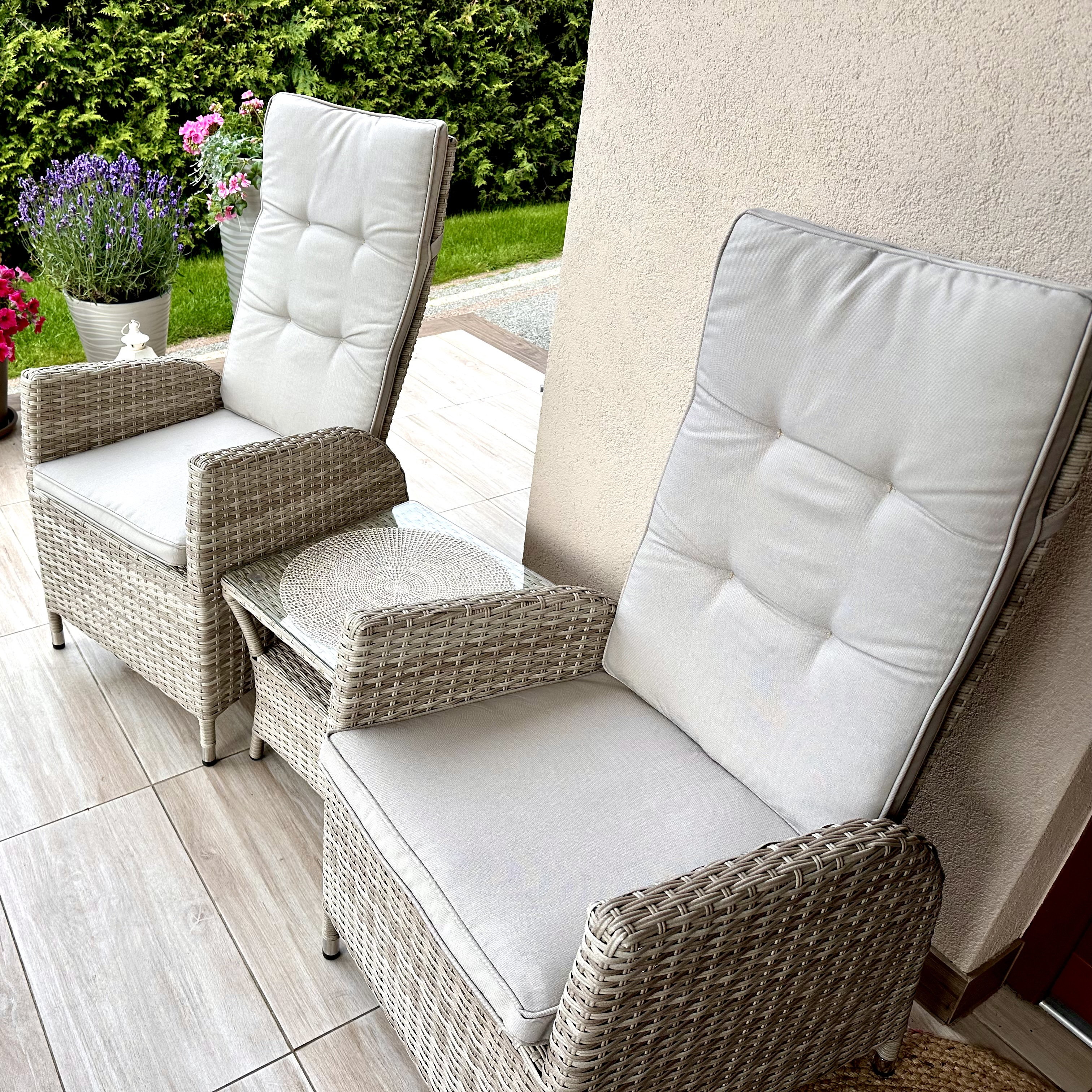 Záhradná zostava Focus Garden MALTA DUO Beige fotografia realizácie 1