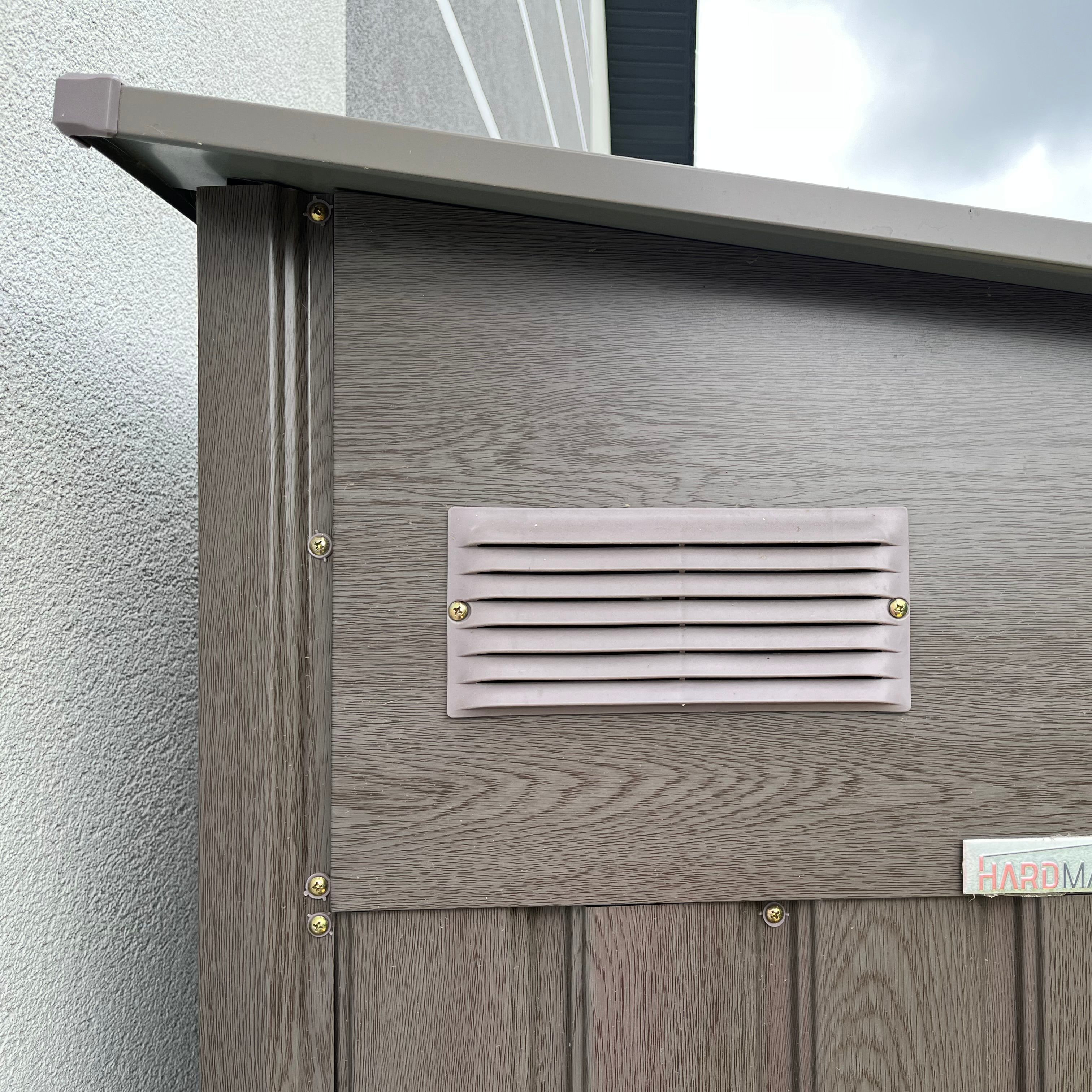 Záhradný domček Hardmaister JASPER 279x321 cm Light Wood fotografia realizácie 3