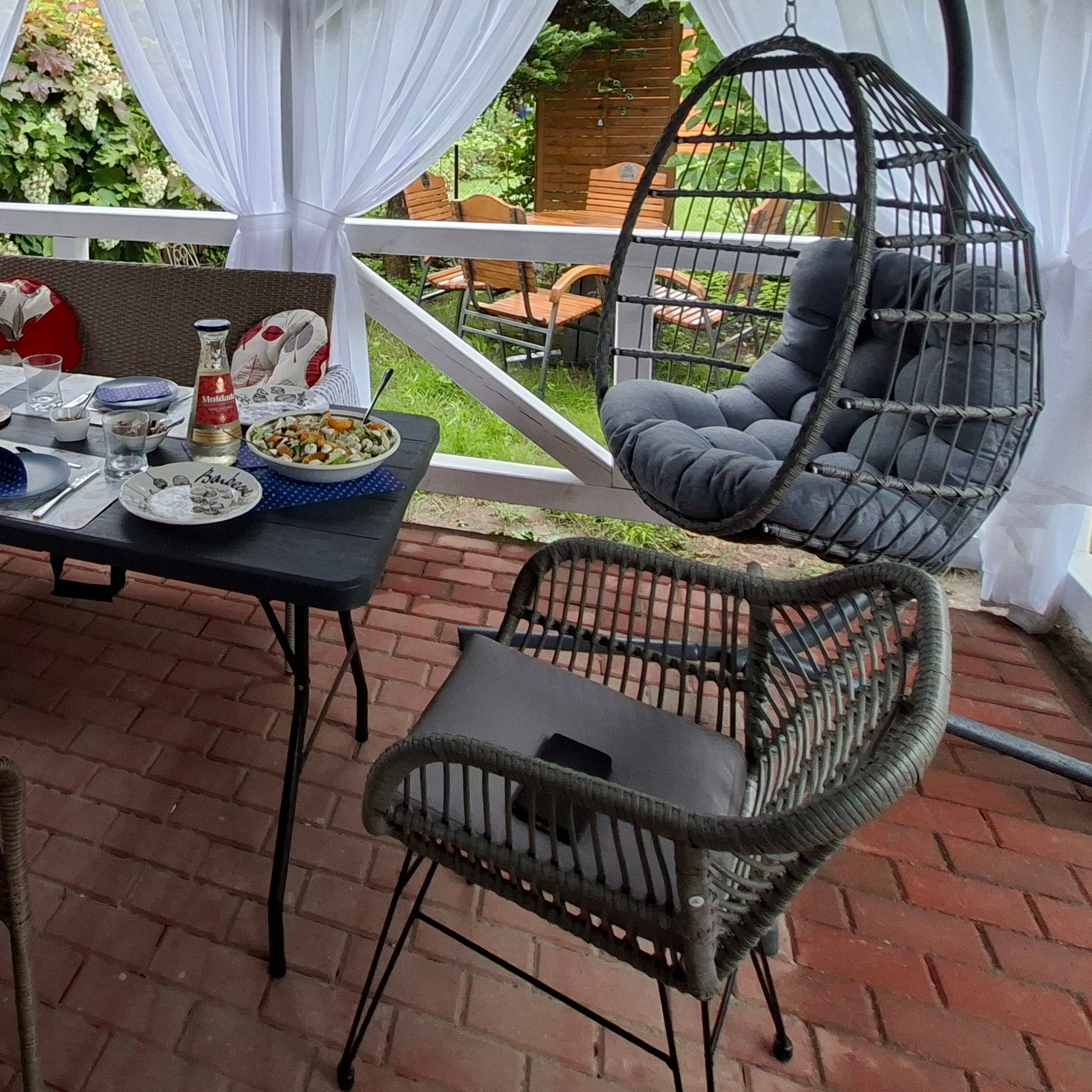 Balkónový set Focus Garden KUBU 2+1, sivý fotografia realizácie 2