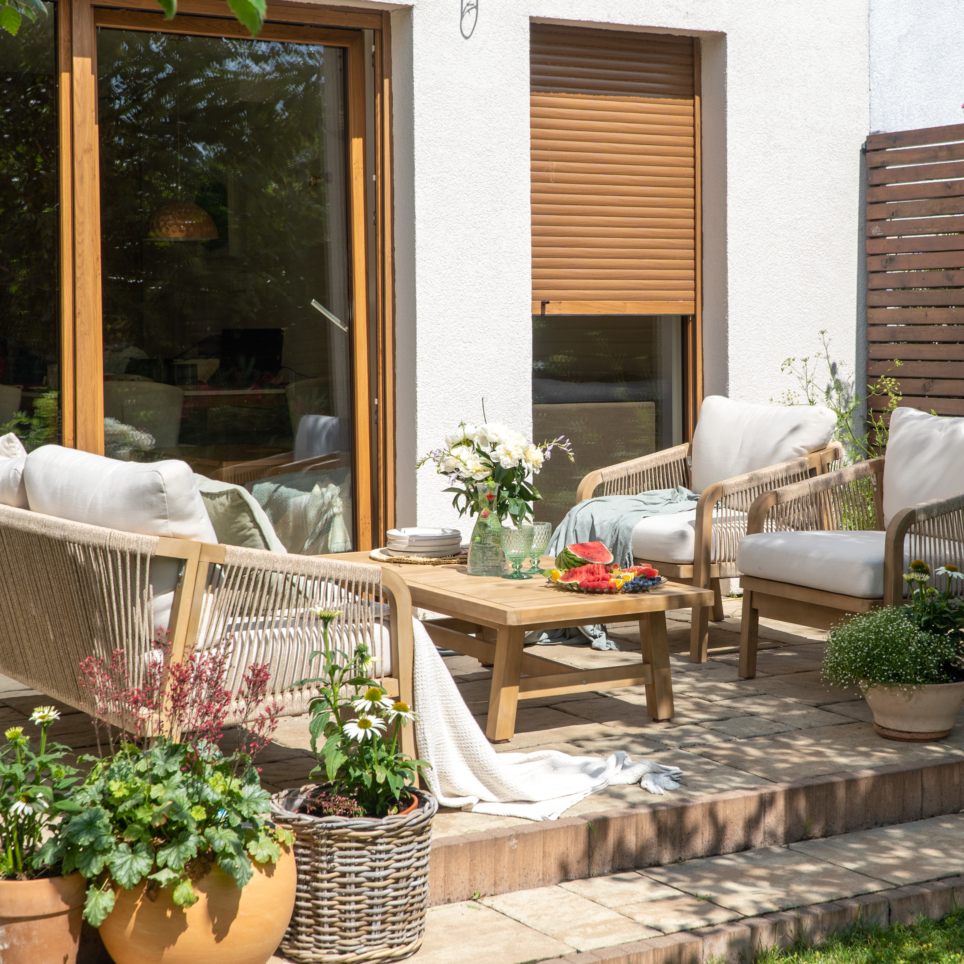 Drevená záhradná súprava Furrore MARIGOLD Caffe fotografia realizácie 7