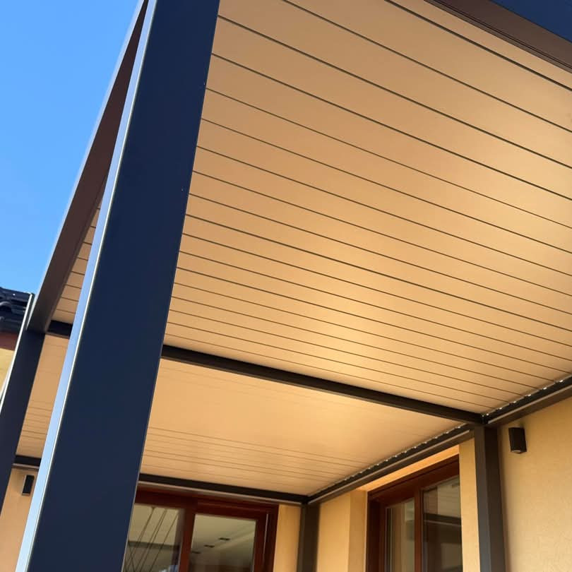 Hliníková pergola Gutroof ELEGANCE 3x6 m antracit fotografia realizácie 5