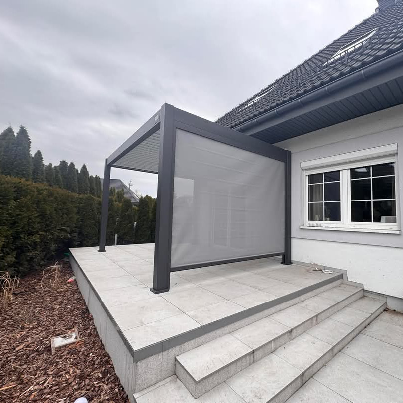 Elektrická hliníková pergola Gutroof DELUXE PRO 3x4 m fotografia realizácie 2