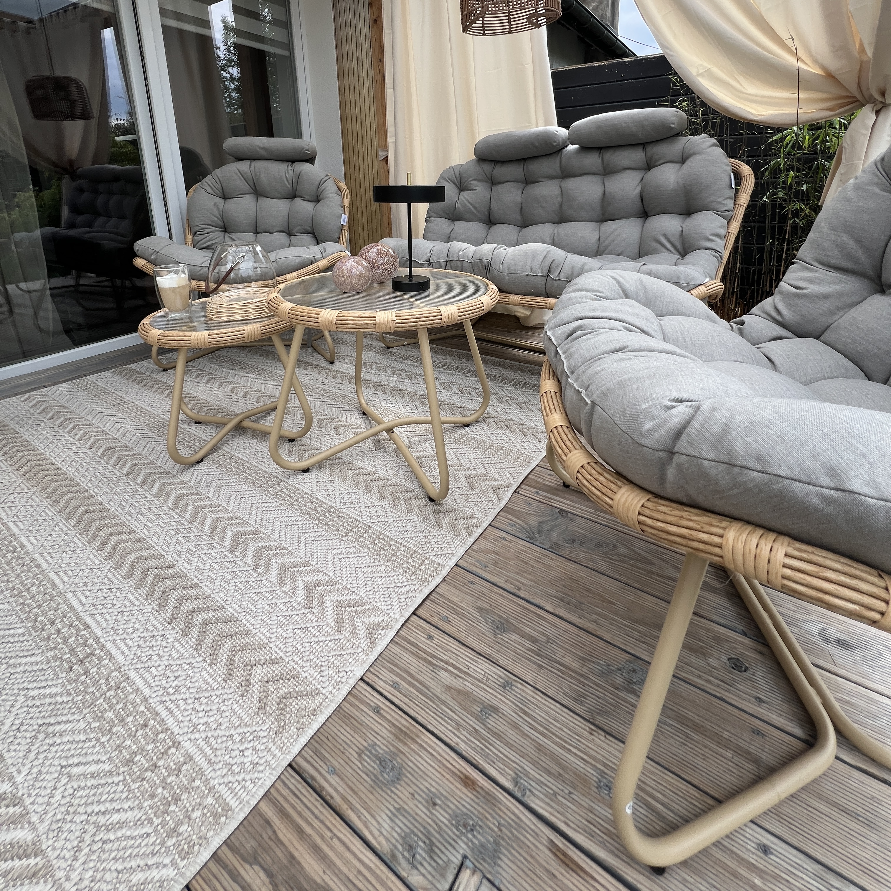 Záhradná súprava Bjørkka RODOS CAFFE Natural fotografia realizácie 5