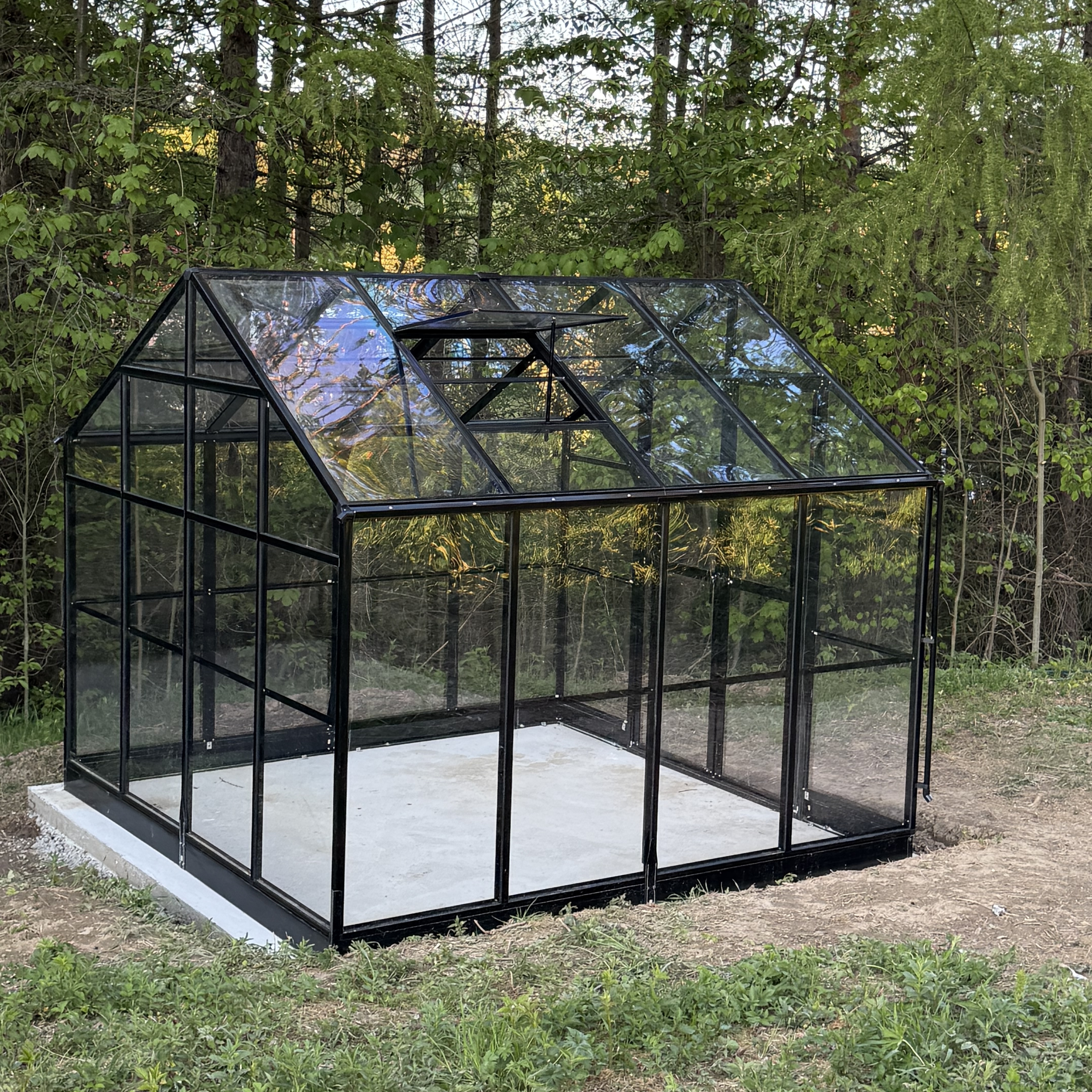 Polytanový skleník PREMIUM Solid PC 278x278cm Black - Cultivo fotografia realizácie 5