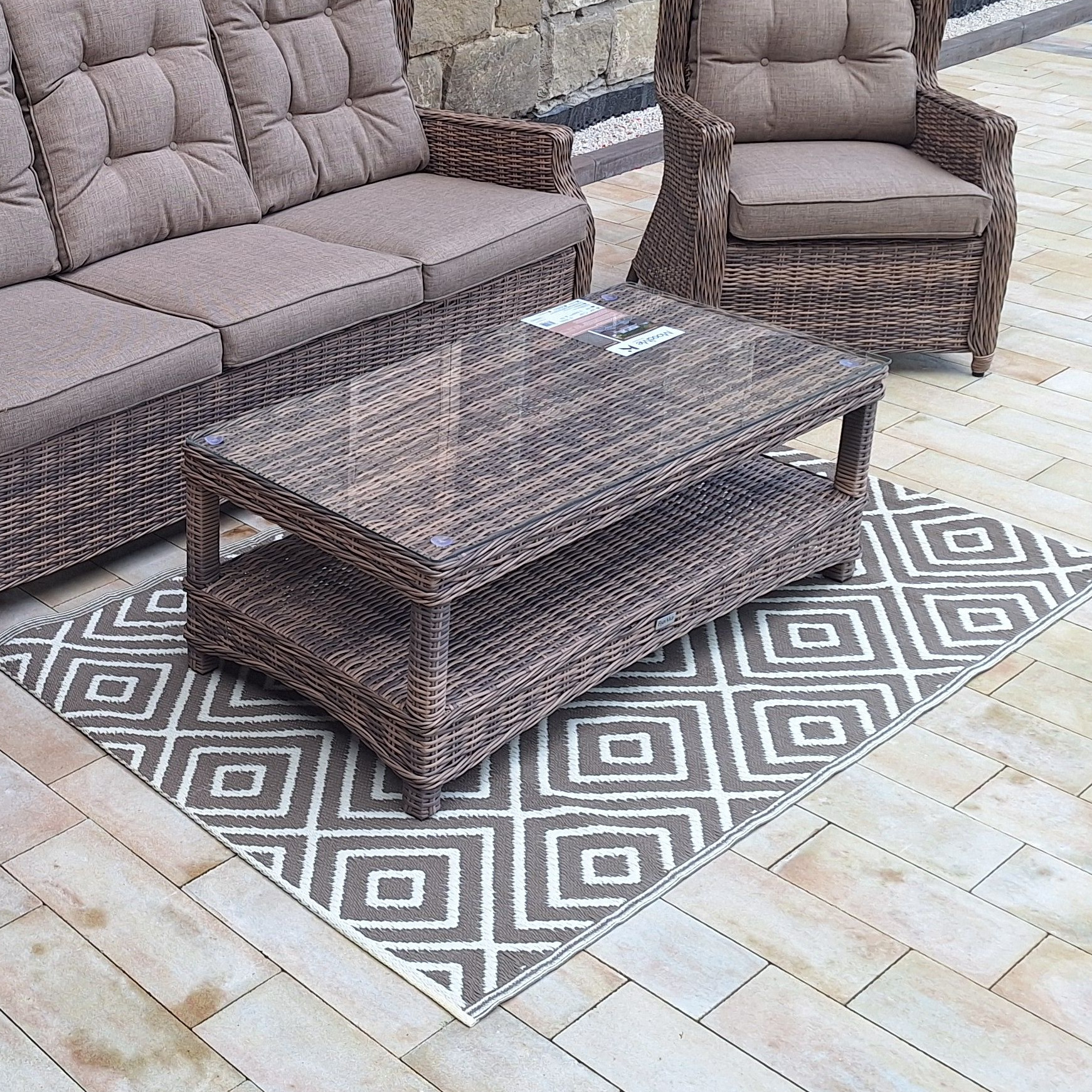 Terasa koberec Diamond Taupe 120x180 cm - MoodMe fotografia realizácie 1