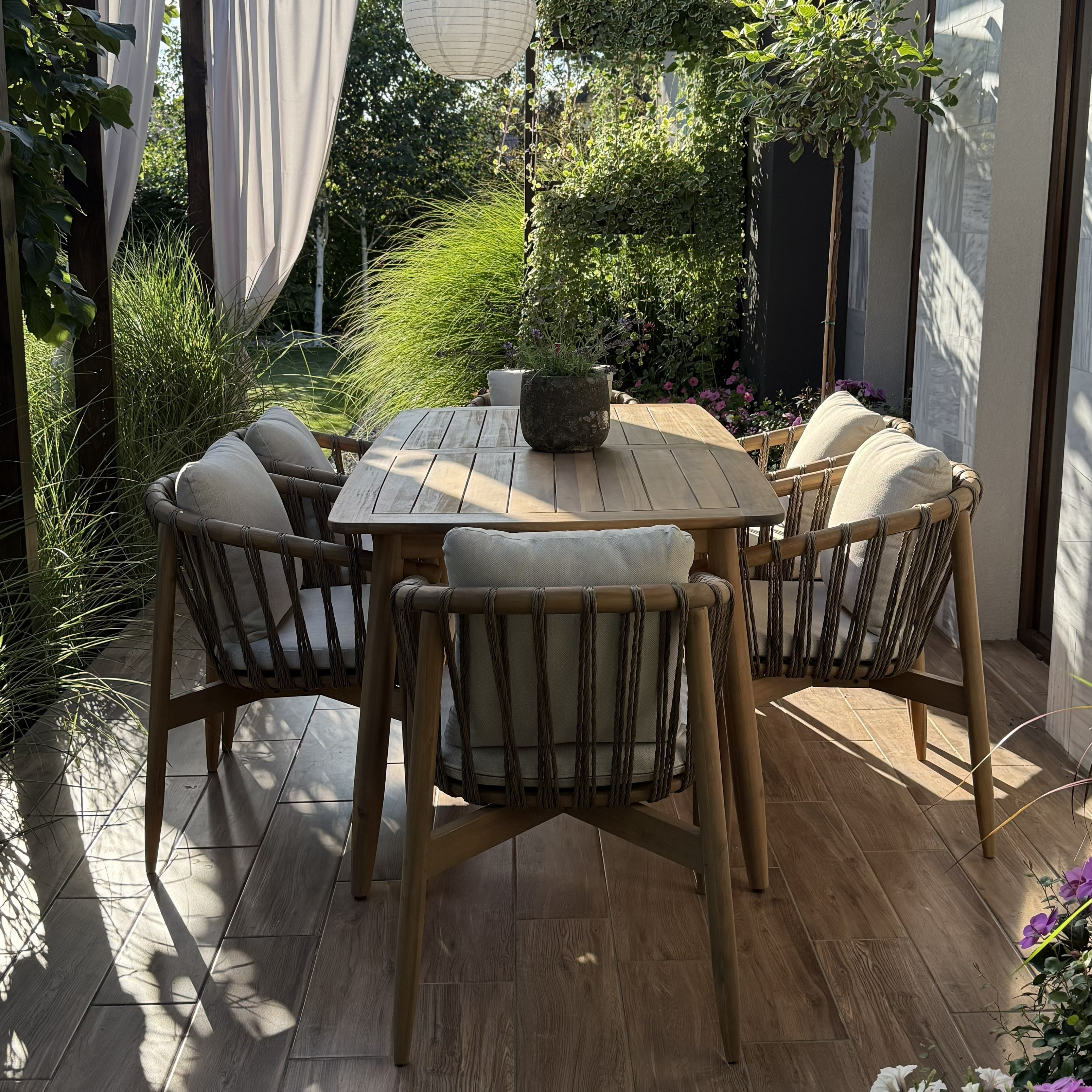 Jedálenský set SAMAR 6+1 Dining - Furrore fotografia realizácie 3