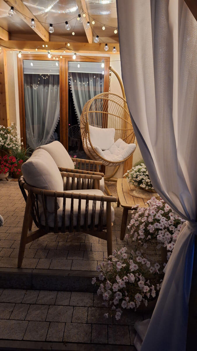 Drevená záhradná súprava Furrore SAMAR CAFFE fotografia realizácie 4