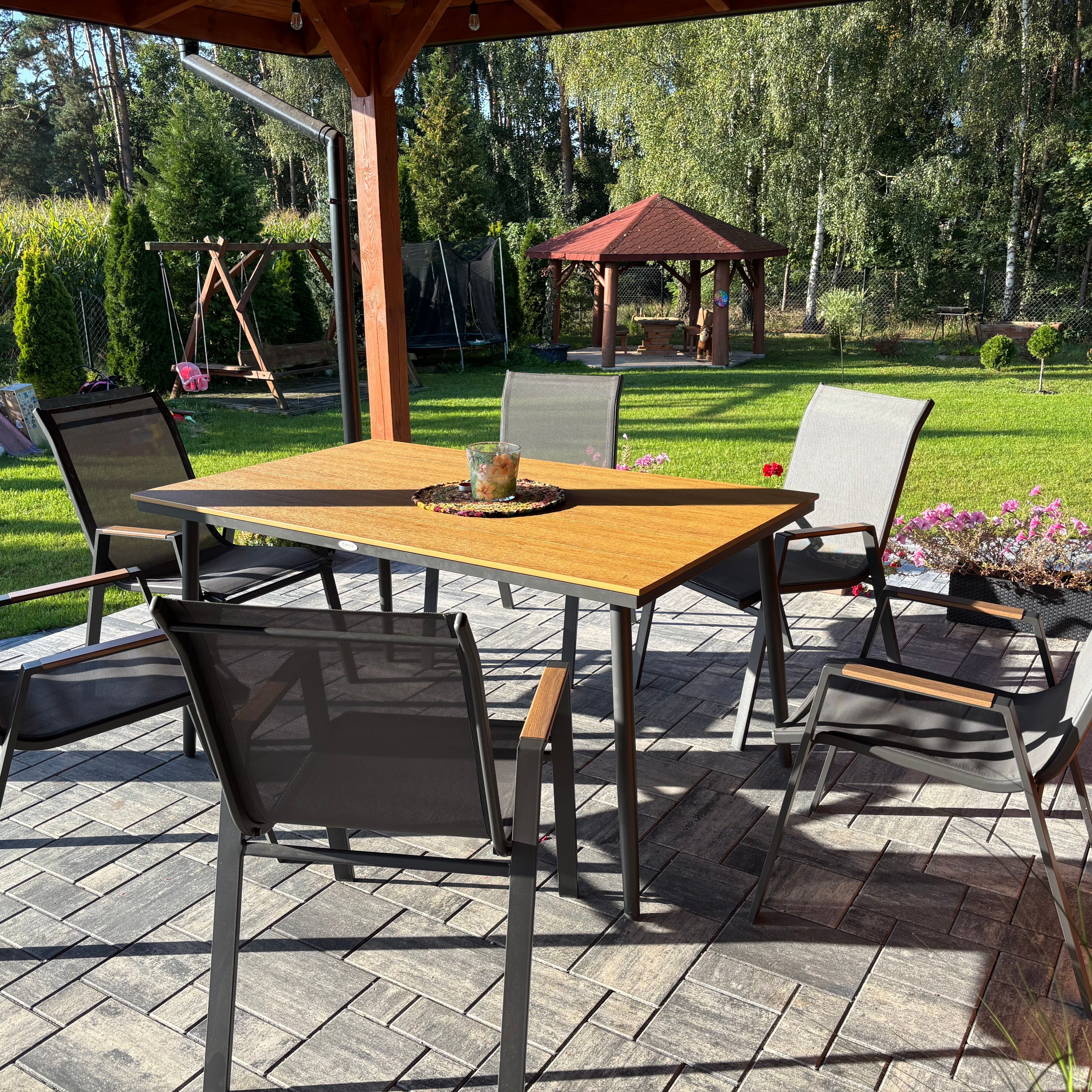Jedálenská súprava NOVA DINING 6+1 Dark Grey - Bjørkka fotografia realizácie 3