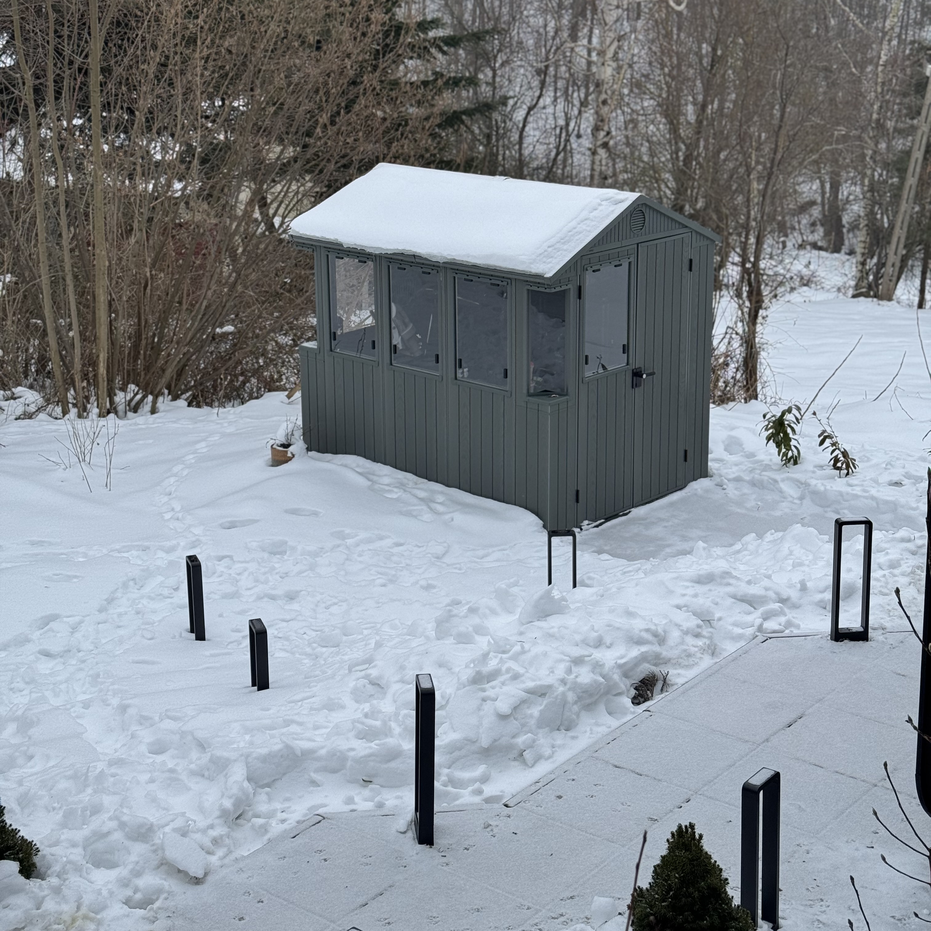 Záhradný domček so skleníkom Keter Potting Shed 6x8 fotografia realizácie 10