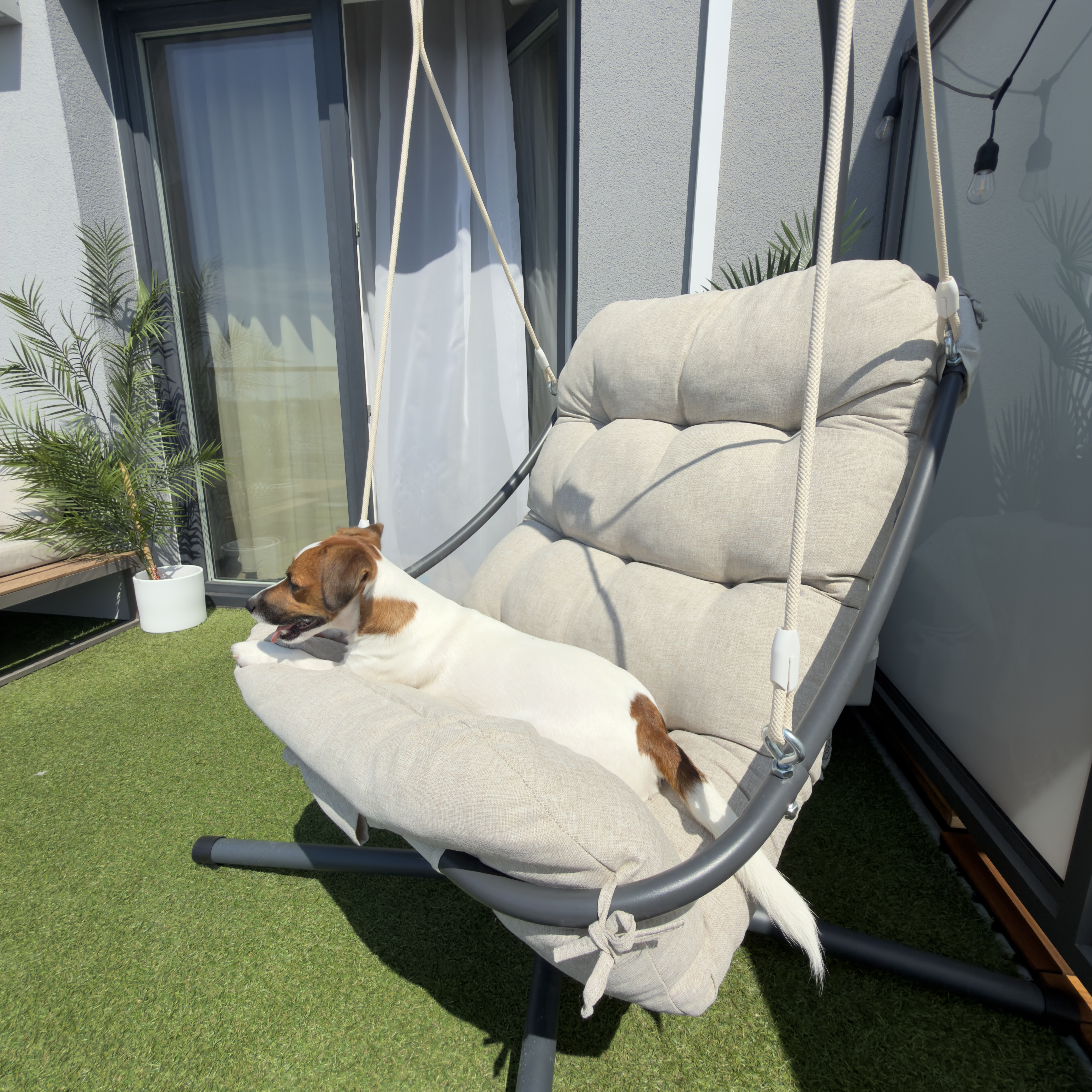 Závesné kreslo ORINOKO Beige - Bjørkka fotografia realizácie 3